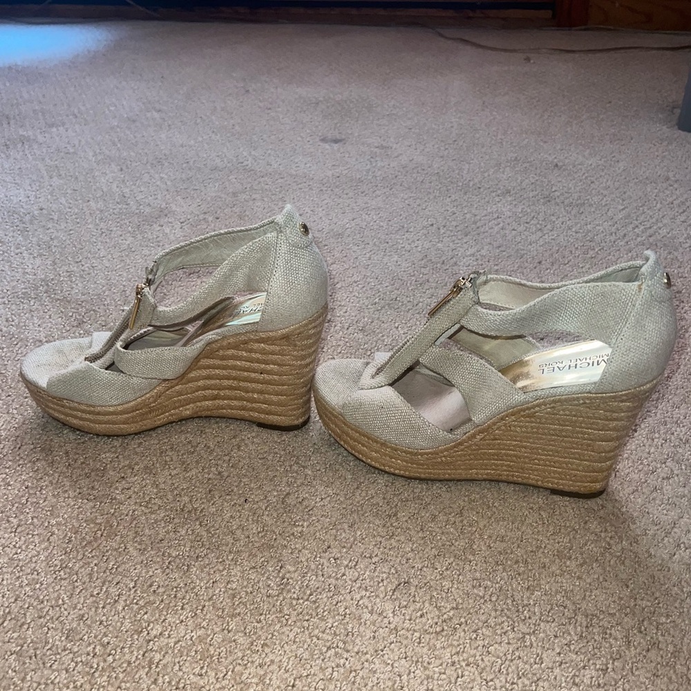Michael by Michael Kors Damita Espadrille Wedge- Size 8 - Picture 3 of 8